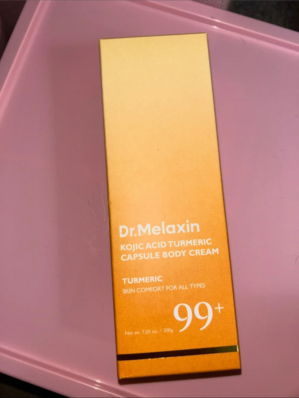 Turmeric Kojic Acid Capsule Body Cream - Orange